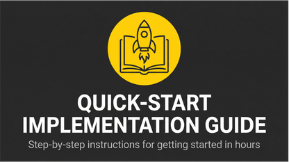 Fix the Mess Starter Toolkit: Stop Planning, Start Fixing