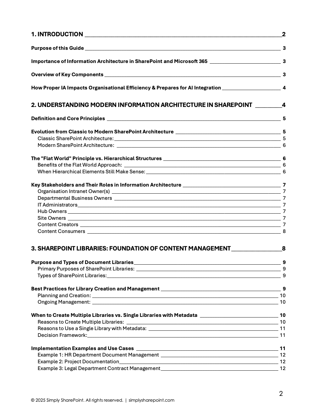 Sharepoint Information Architecture Guide