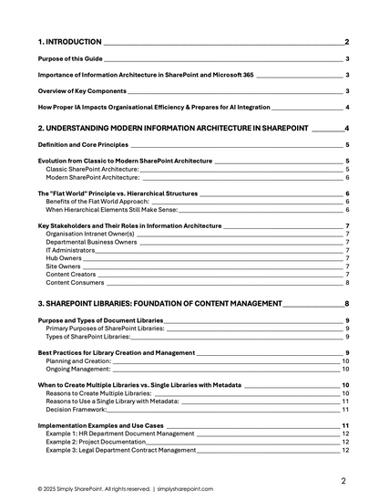 Sharepoint Information Architecture Guide