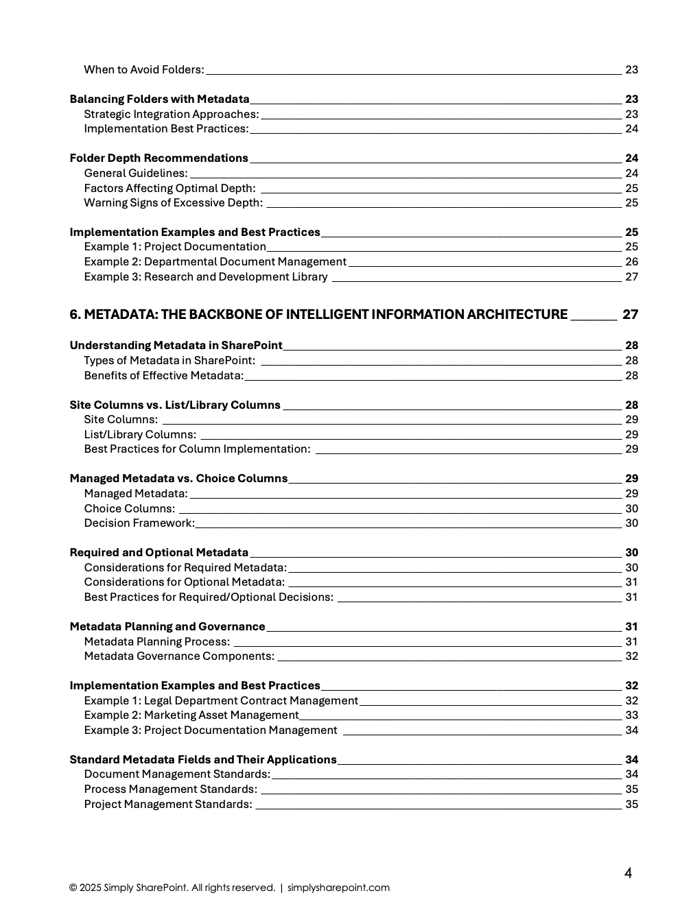 Sharepoint Information Architecture Guide