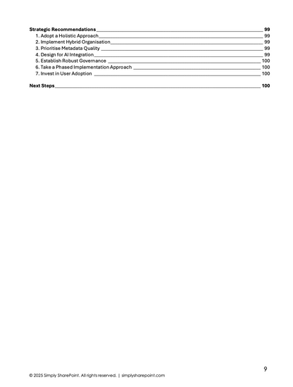 Sharepoint Information Architecture Guide