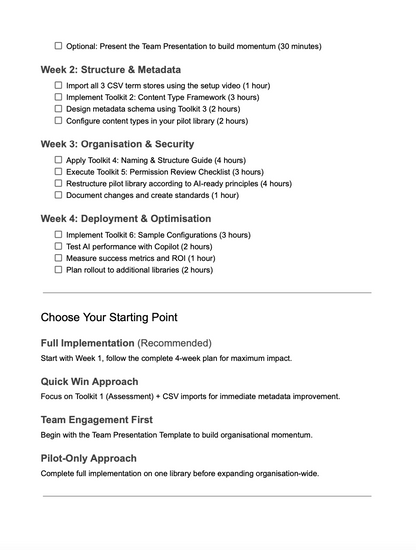 Sharepoint AI Readiness Toolkit