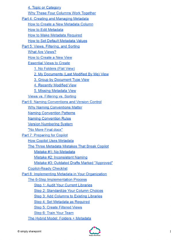 Organisation & Metadata Workflow Cards