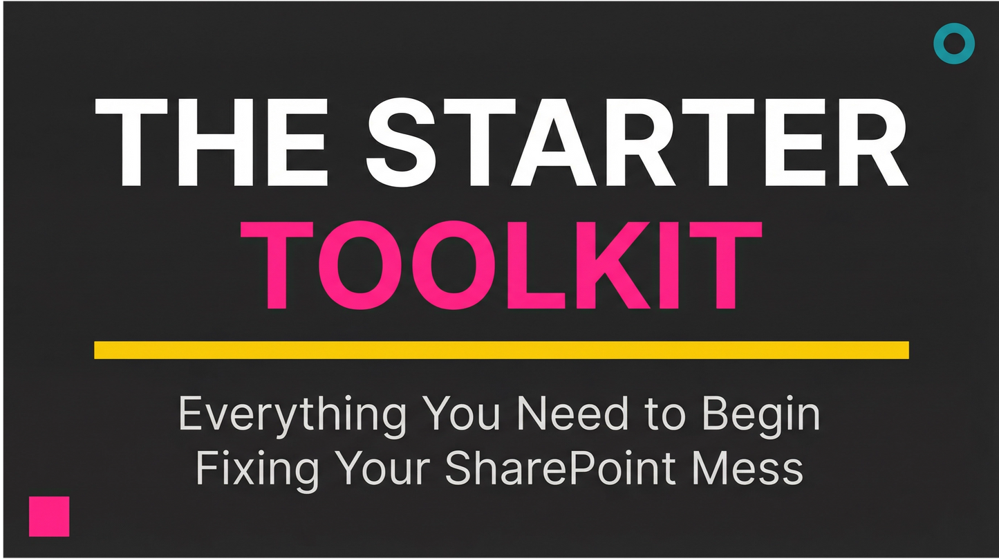 Fix the Mess Starter Toolkit: Stop Planning, Start Fixing