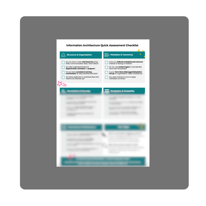 Sharepoint Planning Checklists