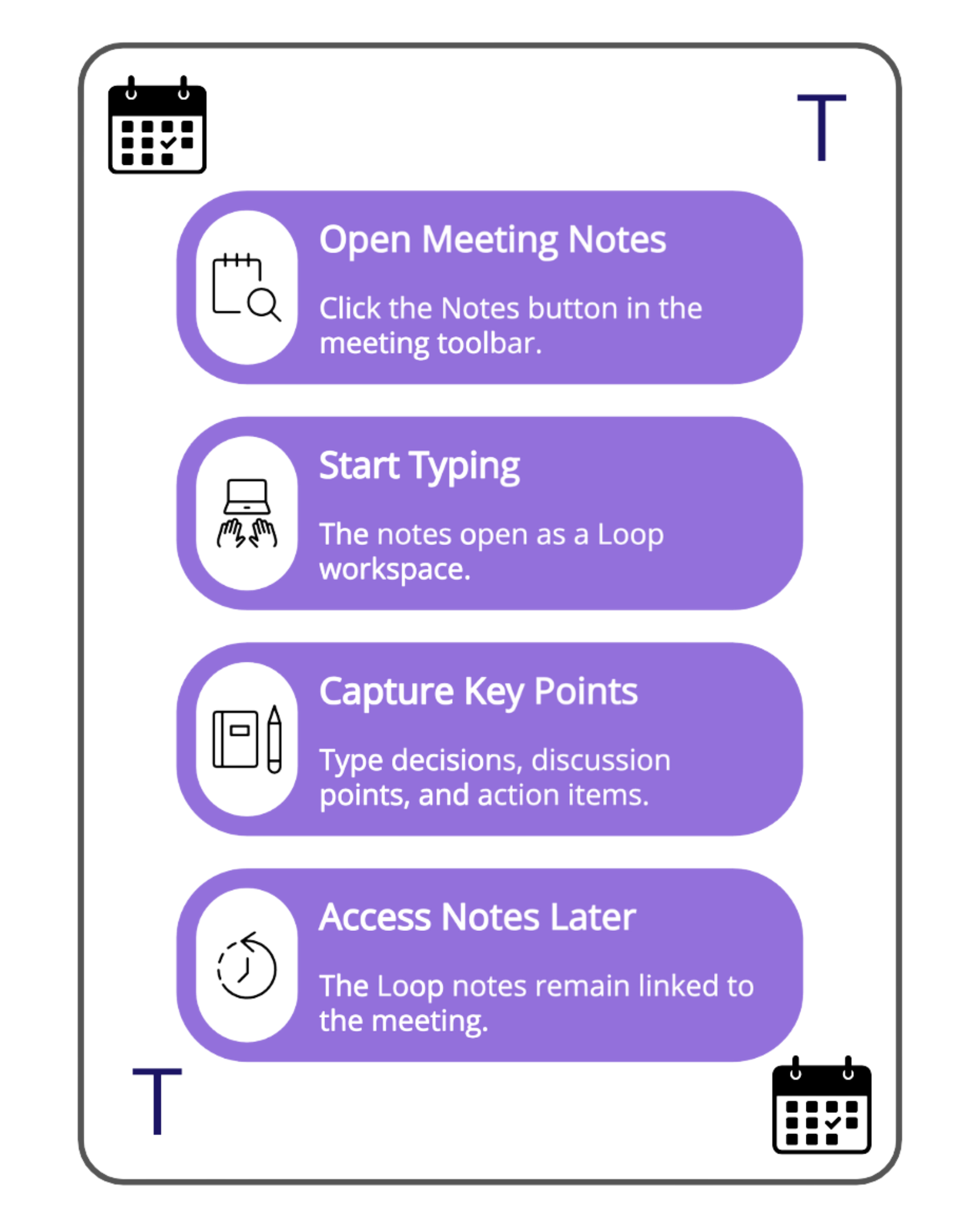 Teams & Meetings Workflow Cards