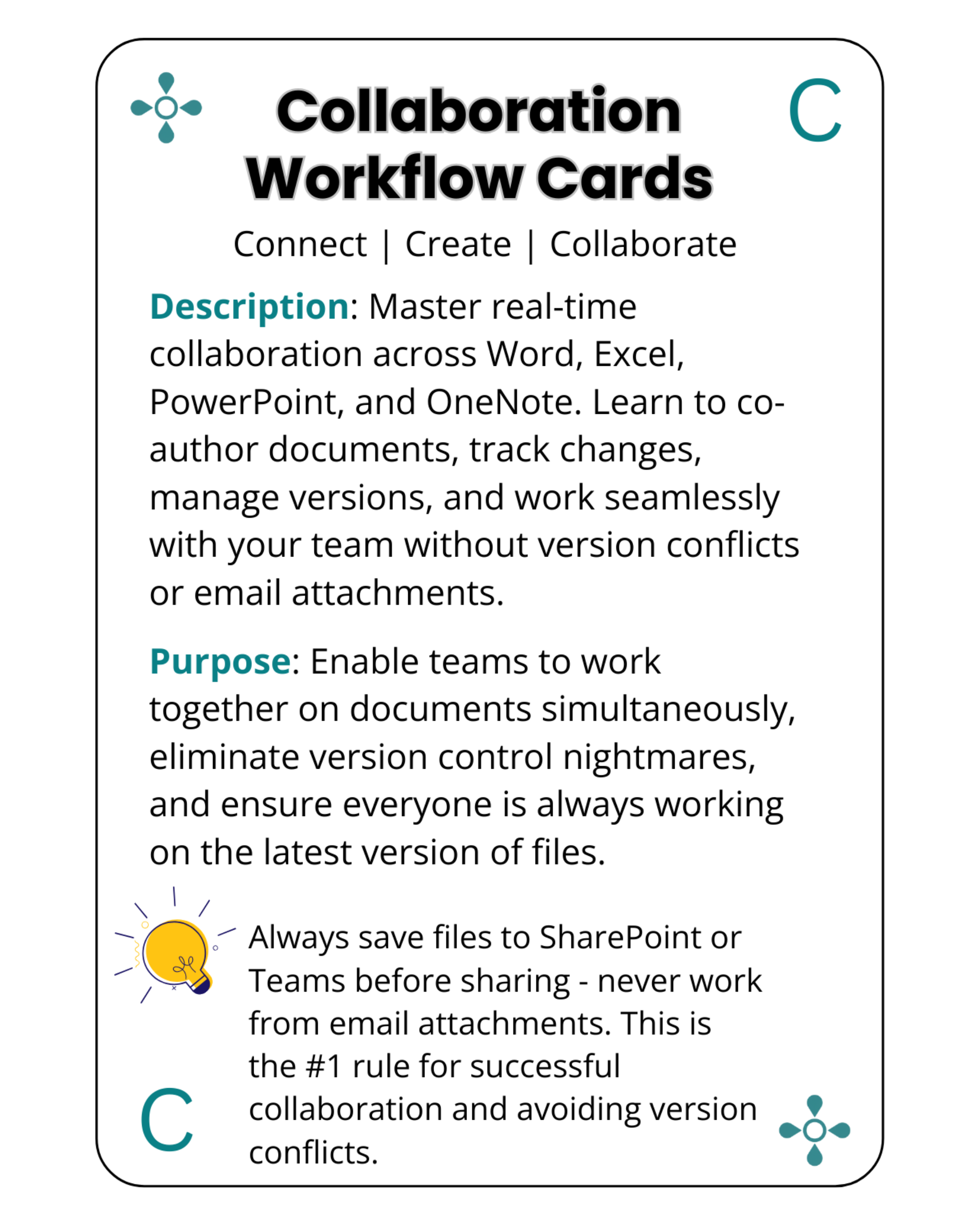 Collaboration Workflow Cards