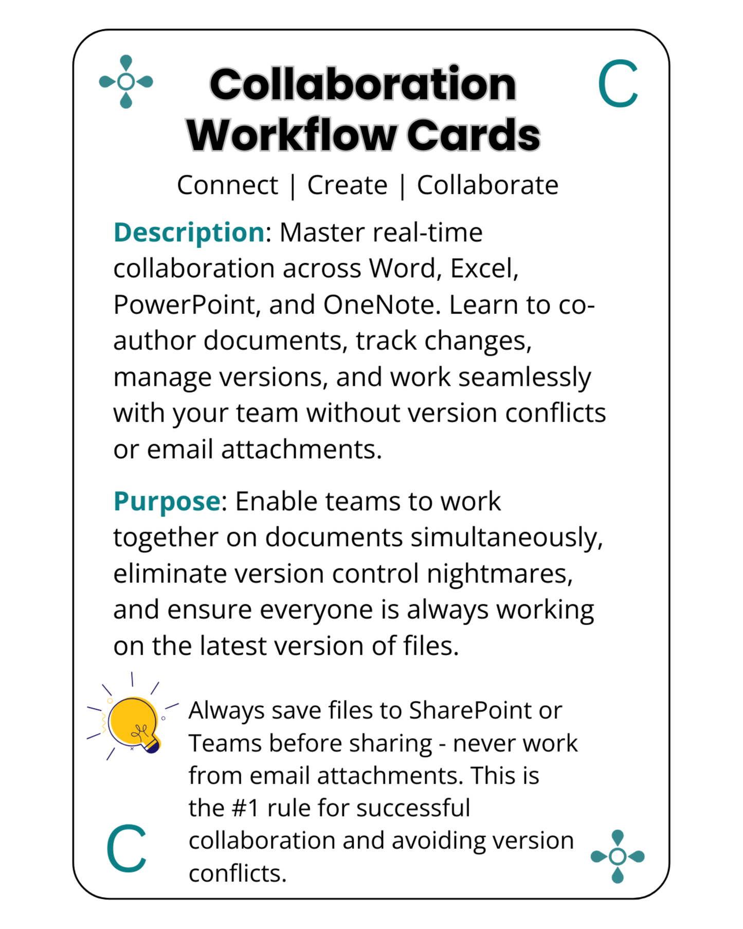 Collaboration Workflow Cards