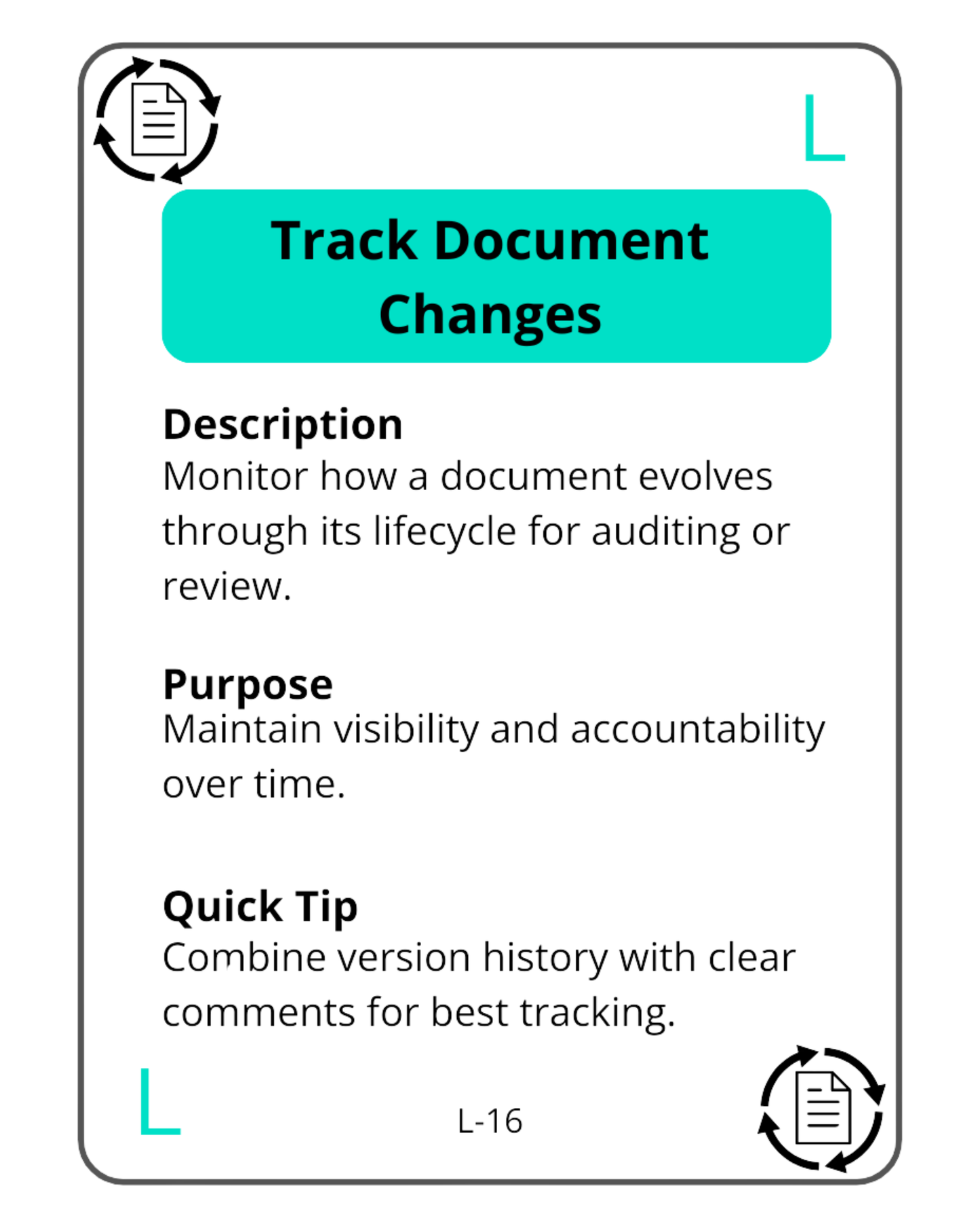 Document Lifecycle Workflow Cards