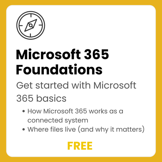Microsoft 365 Foundations Workflow Cards