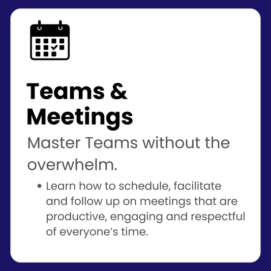 Teams & Meetings Workflow Cards