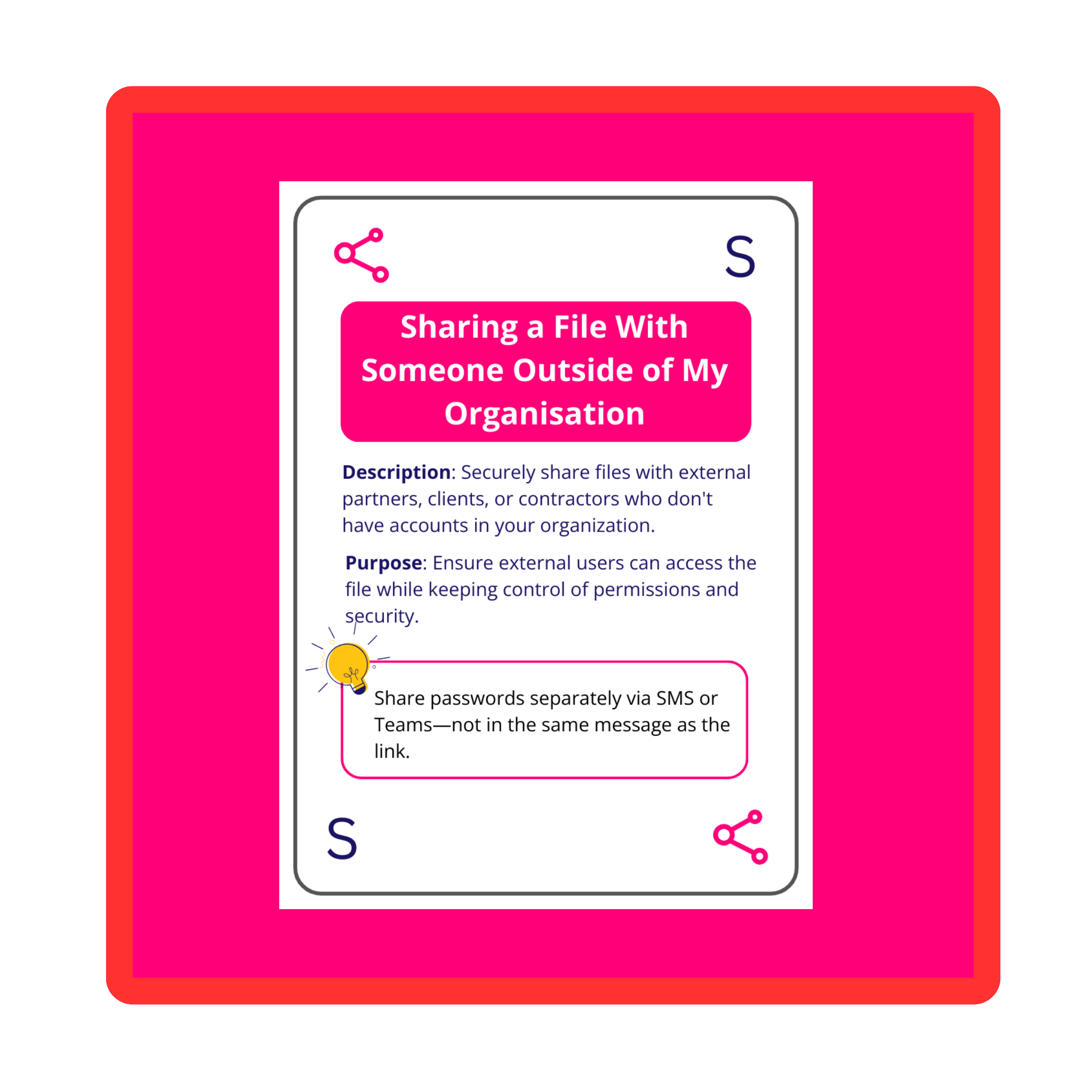 Sharing & Permissions Workflow Cards