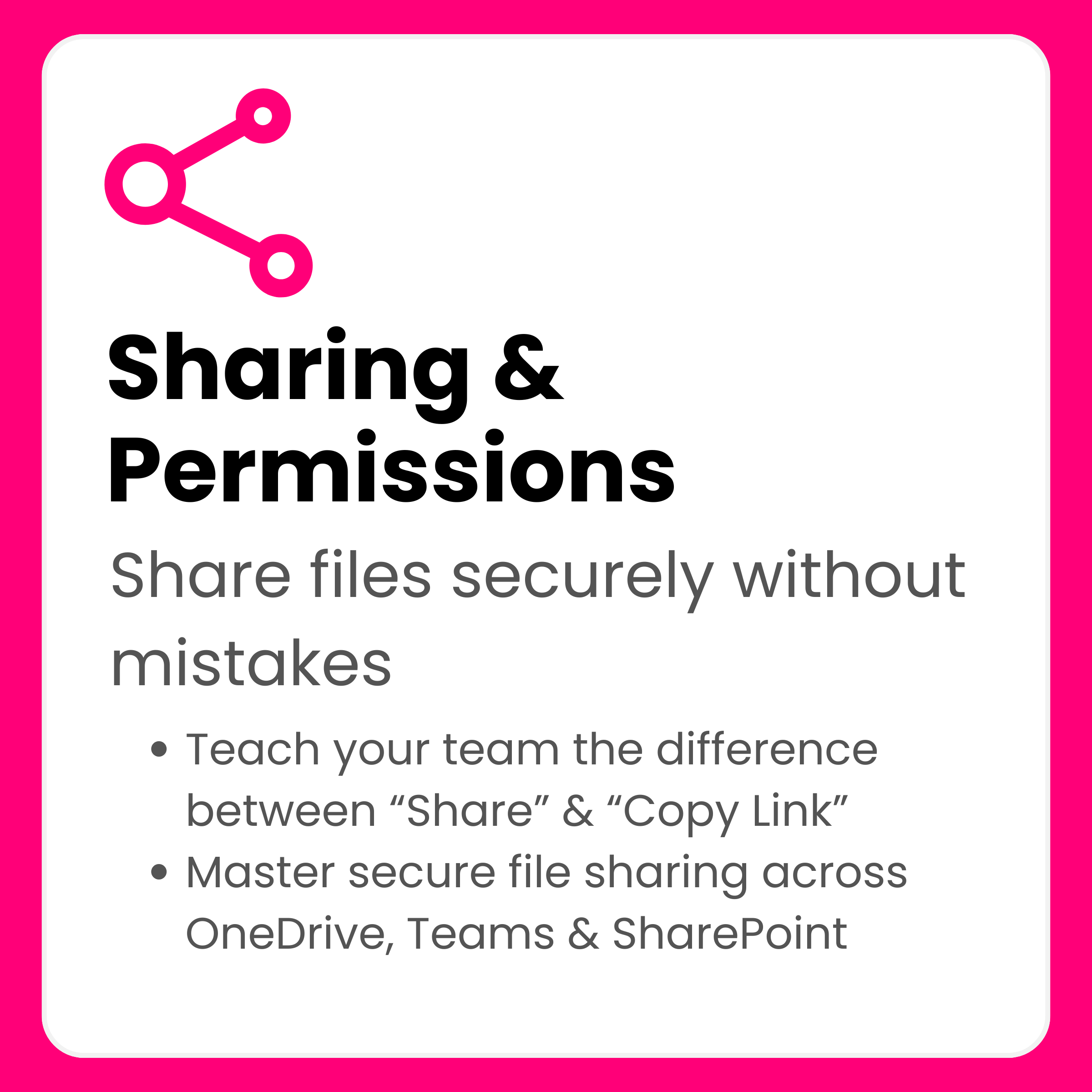 Sharing & Permissions Workflow Cards