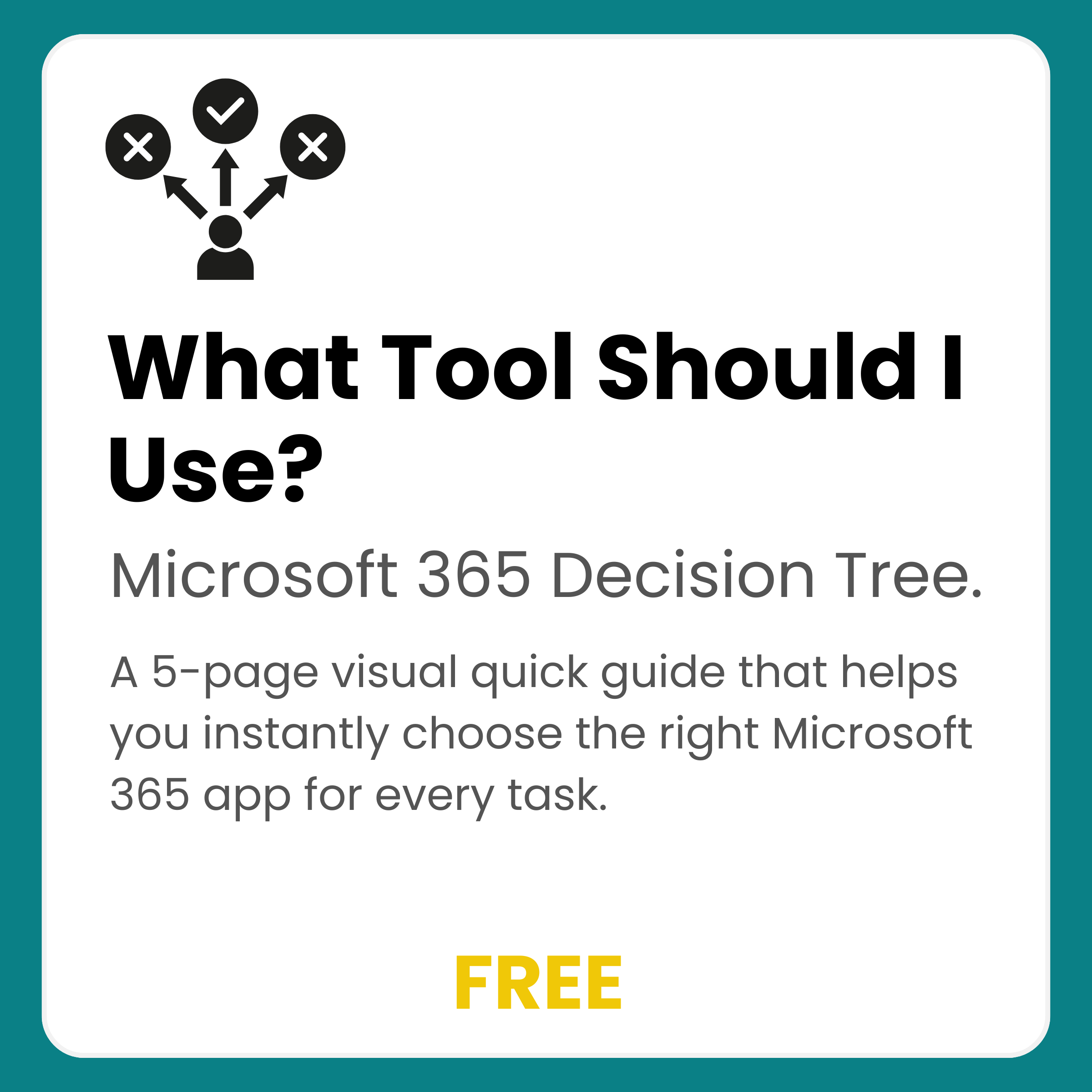 What Tool Should I Use? Microsoft 365 Decision Tree