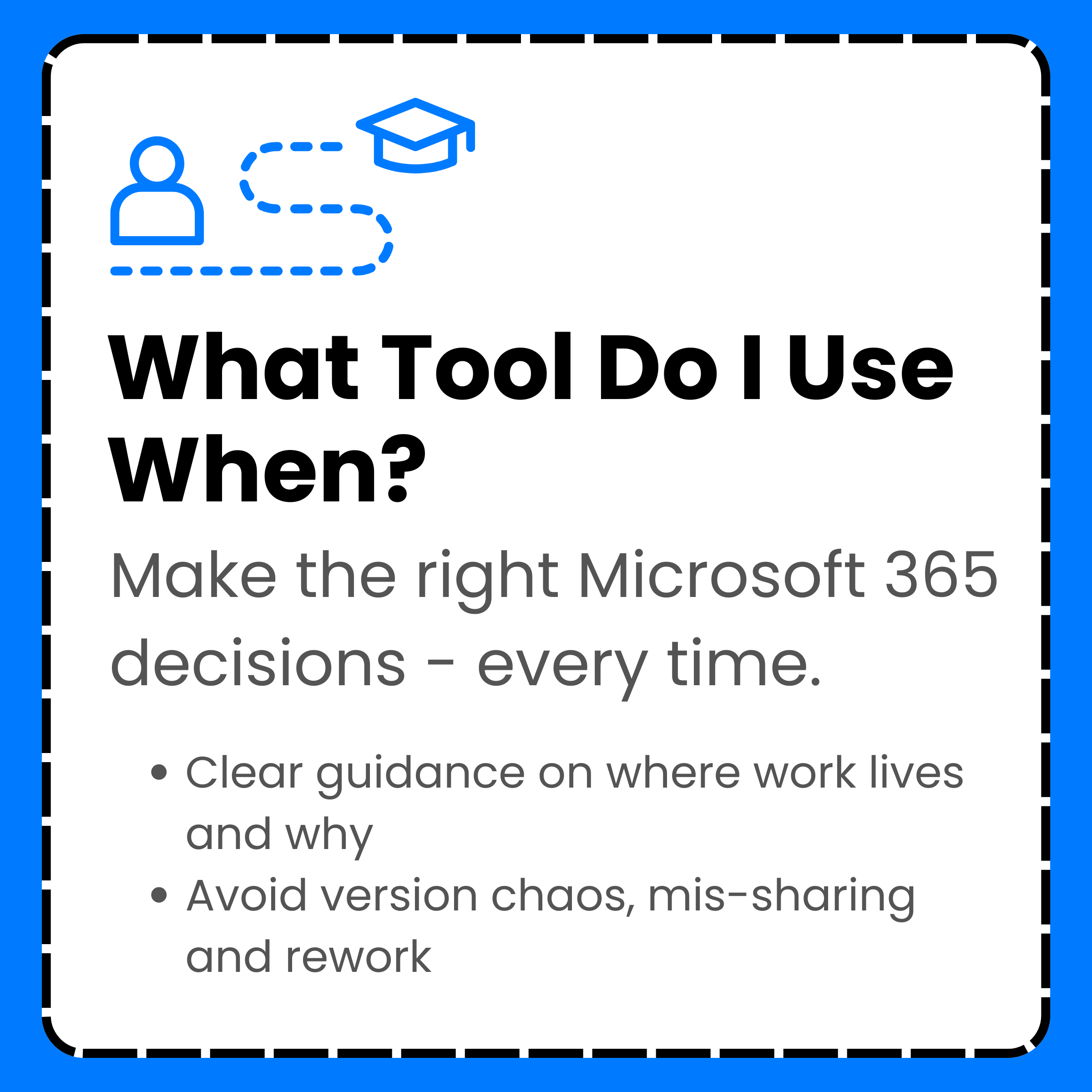 What Tool Do I Use When? - Learning Pathway